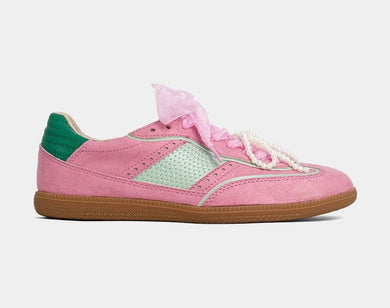 Sophie Pink & Green Sneaker