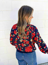 Load image into Gallery viewer, Queen Of Sparkles Navy Cranberries Sweater