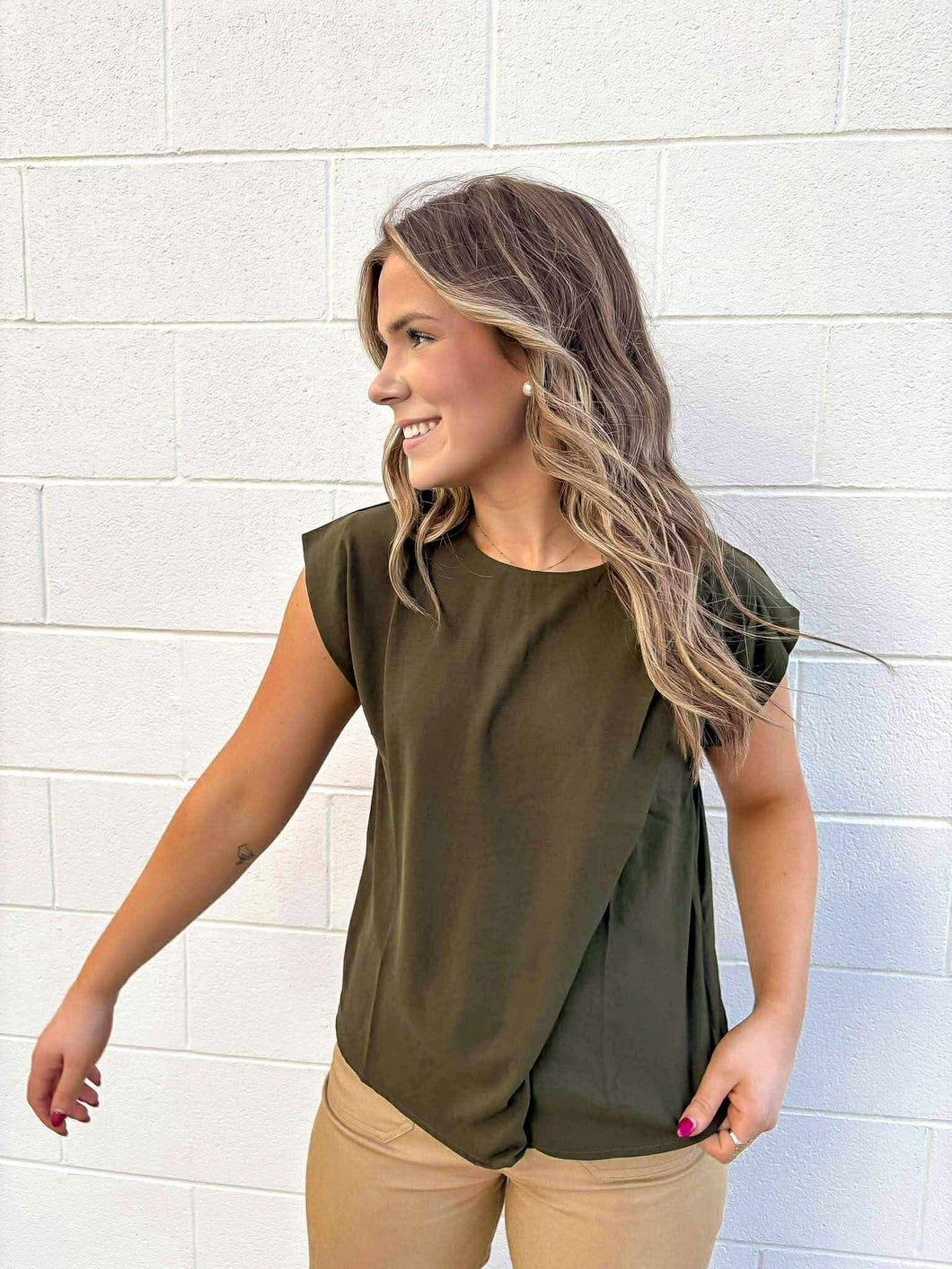 Plan For You Olive Top