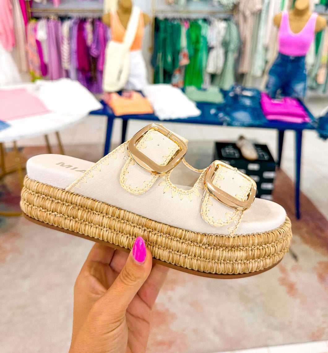 Mia Mieko Seashell Platform Sandal