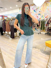 Load image into Gallery viewer, Keep Me Company Dark Green Top