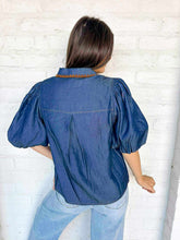 Load image into Gallery viewer, THML Feel It Coming Dark Blue Top