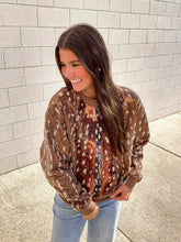 Load image into Gallery viewer, Queen Of Sparkles Brown Deer Sweatshirt