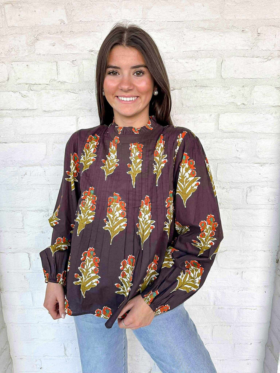 THML Down In The Garden Black Top