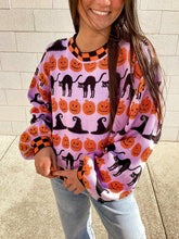 Load image into Gallery viewer, Queen Of Sparkles Checker Trim Icon Sweater