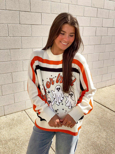 Queen Of Sparkles Trick or Treat Long Sleeve Sweater