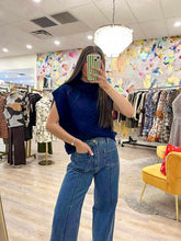 Load image into Gallery viewer, Notice Me Navy Top