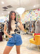 Load image into Gallery viewer, Talk To Me Ecru Top