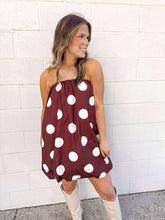 Load image into Gallery viewer, Spotted You Brown Bubble Dress
