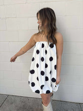 Load image into Gallery viewer, Spotted You White Bubble Dress