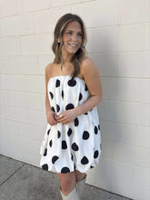 Load image into Gallery viewer, Spotted You White Bubble Dress
