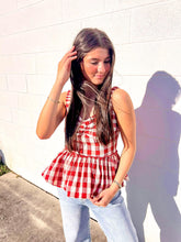 Load image into Gallery viewer, Real Good Time Red &amp; White Top