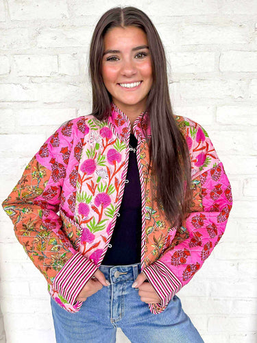 THML Garden Of Love Pink Patch Jacket
