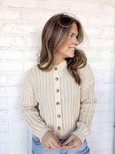 Load image into Gallery viewer, Feel Better Oatmeal Cardigan Top