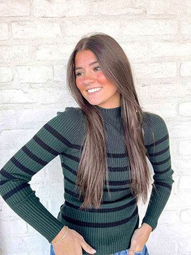 Save For Later Hunter Green Top