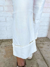 Load image into Gallery viewer, Near The Way Straight Leg White Hem Jean