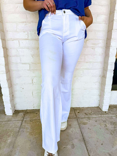 You And Me White Flared Pants