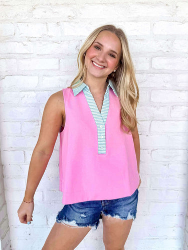 Move Towards The Goal Pink Top