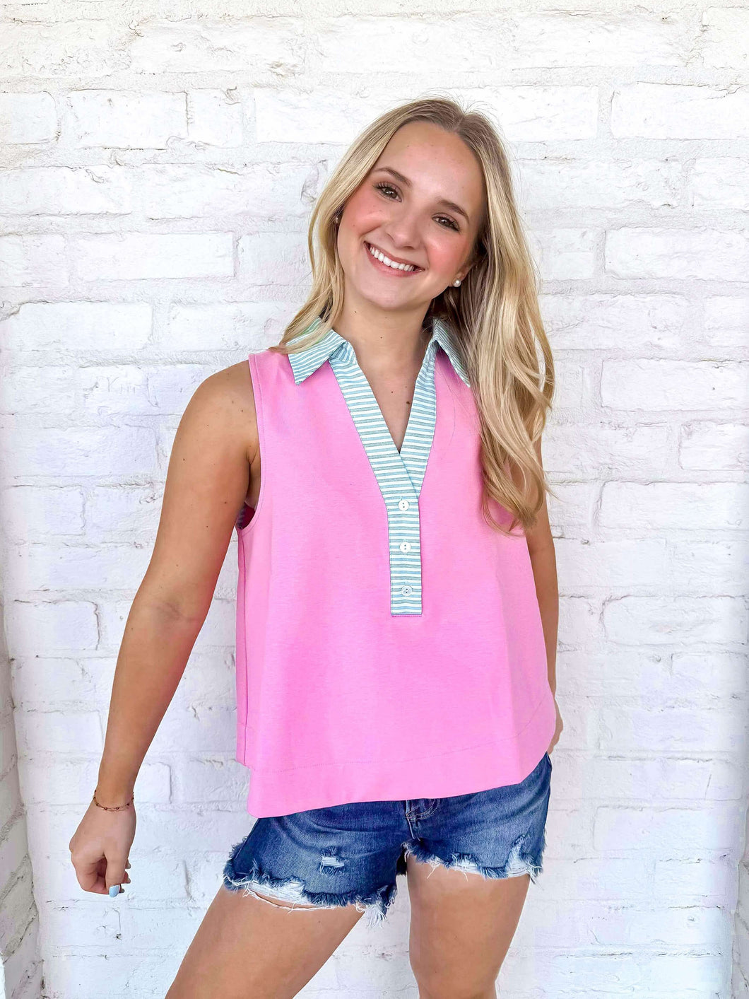 Move Towards The Goal Pink Top