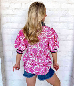 Abroad Adventures Pink Top