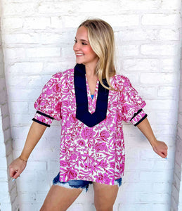 Abroad Adventures Pink Top