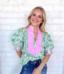 Abroad Adventures Green Top