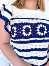 Load image into Gallery viewer, Give It Your All Navy Top