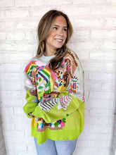 Load image into Gallery viewer, Queen of Sparkles Christmas Candyland Knit Sweater