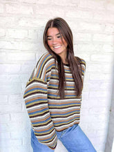 Load image into Gallery viewer, Create More Brown Multi Sweater