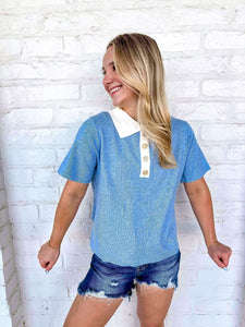 All I’ve Got Light Blue Top
