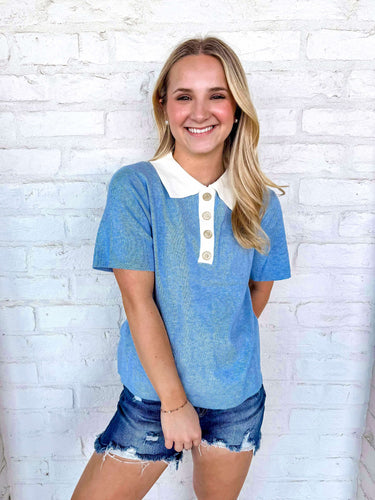 All I’ve Got Light Blue Top