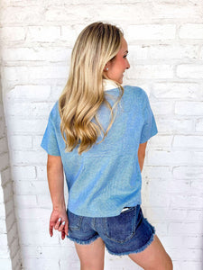 All I’ve Got Light Blue Top