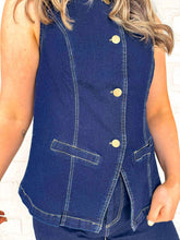 Load image into Gallery viewer, Dark Denim Deluxe Vest Set