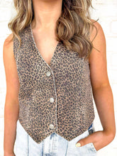 Load image into Gallery viewer, For A Little While Leopard Vest Top