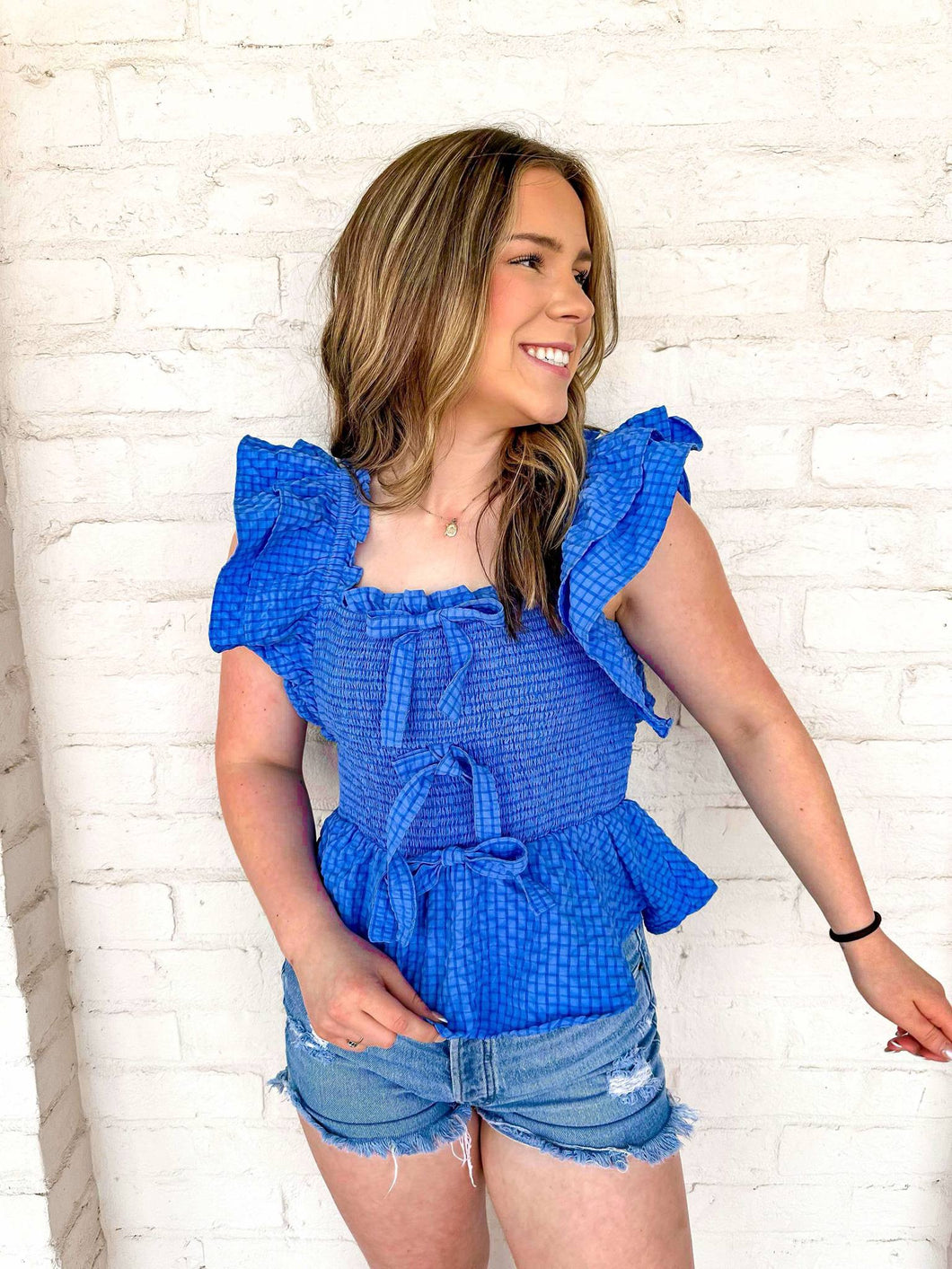 Write The Story Blue Top