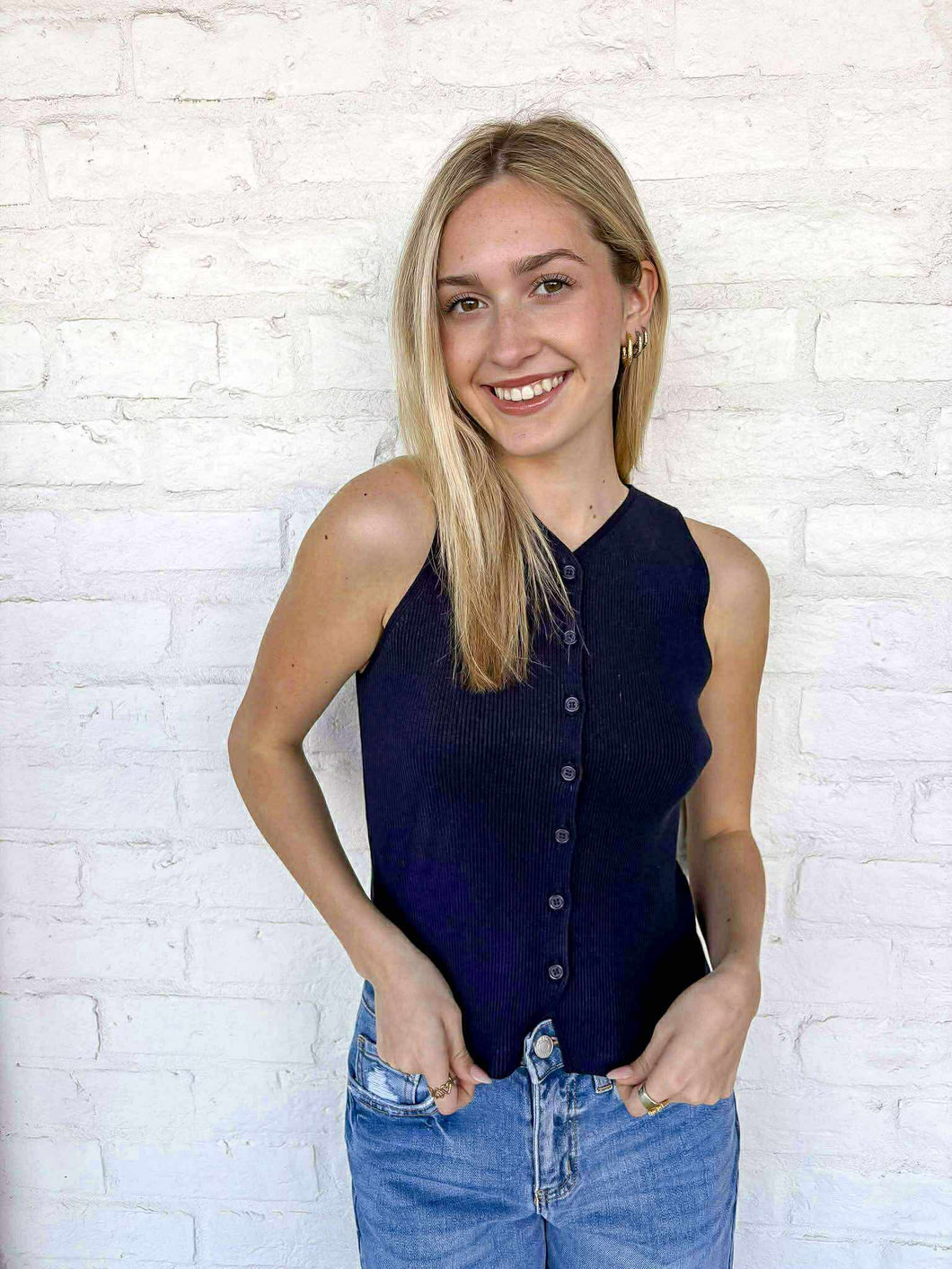 Chasing Dreams Navy Top