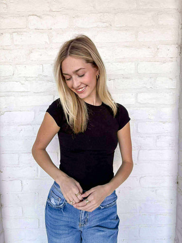 Simply Yours Black Bodysuit Top