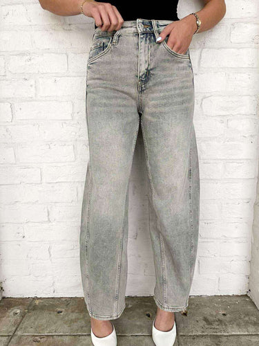 Free Your Mind Super High Rise Barrel Jean