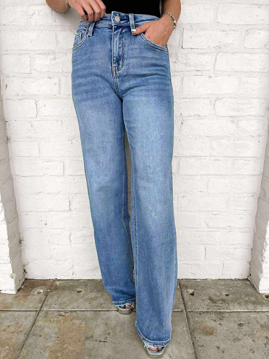Heart Of Gold High Rise Wide Jean