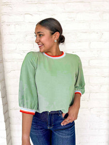 Carry On Sage Top