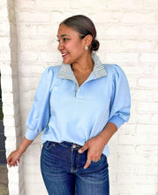 Load image into Gallery viewer, Spring Sentiments Blue Top
