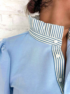 Spring Sentiments Blue Top