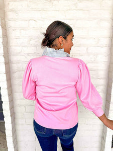 Spring Sentiments Pink Top