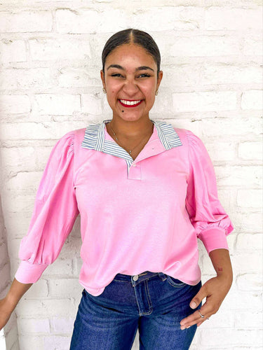 Spring Sentiments Pink Top
