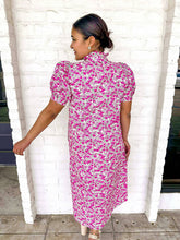 Load image into Gallery viewer, Skip A Beat Pink Midi Dress