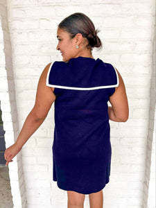 Here For You Navy Mini Dress