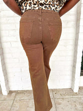 Load image into Gallery viewer, Being The One Camel Jean With Gold Buttons