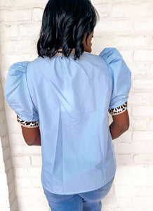 Keep The Love Blue Top