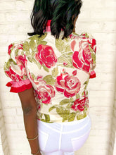 Load image into Gallery viewer, On The Clock Cream and Pink Top