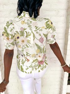 Over The Sky Cream Top